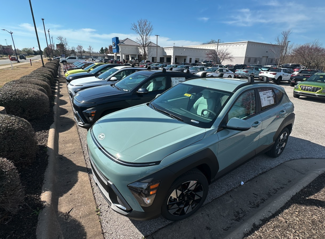 Hyundai SUV lineup on display at Crain Hyundai of Bentonville